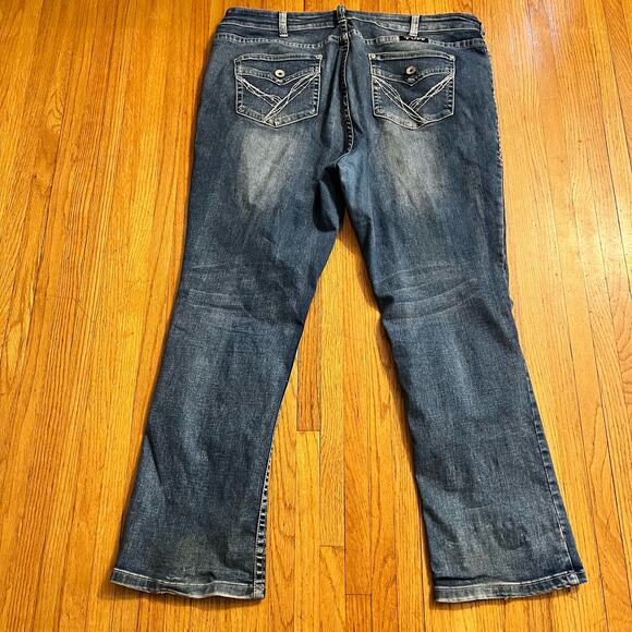 Cowgirl Tuff Jeans Womens 36 X31 Laredo Western Bootcut Blue Denim - Picture 3 of 11